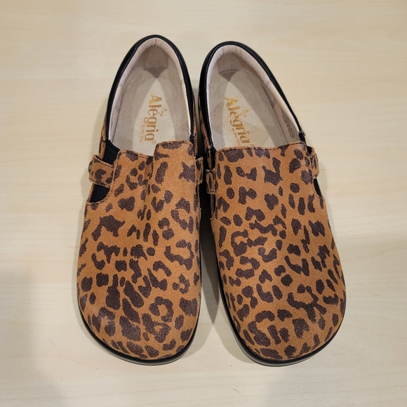 Alegria by PG Lite Keira Leopard Loafers - sz 39 EU - Picture 1 of 11